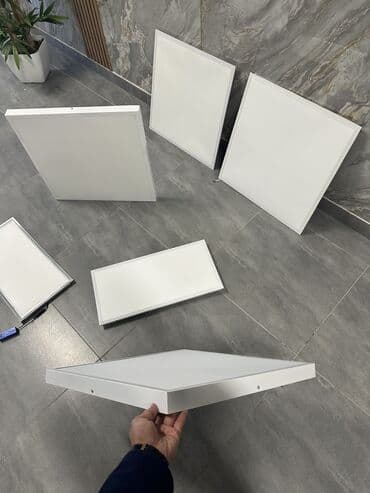 12 lik armaturun qiyməti: 60x60 ölçüdə Led panel Həm suvaq üstü, həm də asma tavan üçün led — 9