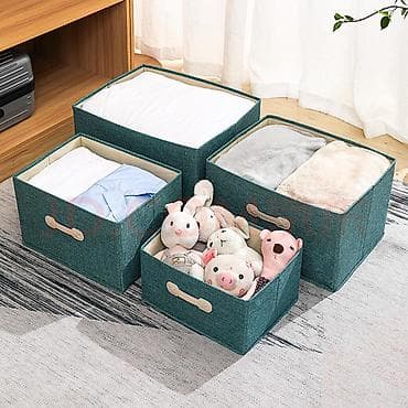 ev eşyalarl: Qalın kətan materiallı – yeni model paltar qutuları Möhkəm və — 3