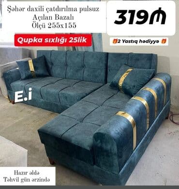 kunc divan modelleri 2020: Künc divan, Yeni, Açılan, Bazalı, Nabuk, Ödənişli çatdırılma — 7