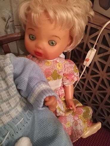 Uşaq kuklaları dəsti - 2 ədəd klassik kukla: biri çiçək naxışlı