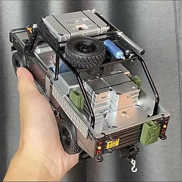 2107 modeli: Off-road model avtomobil – Defendər üslubunda detalı kolleksiya maketi — 6