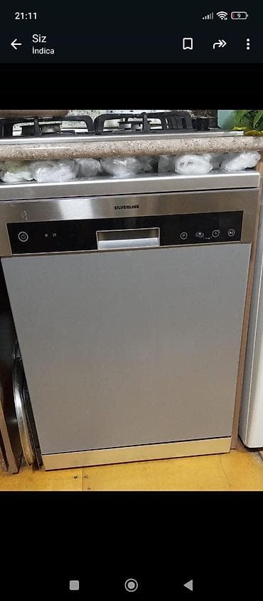 Silverline qabyuyan maşın - Rəng: inox/gümüş - Panel: ön hissədə lalafo.az -da Silverline qabyuyan maşın - Rəng: inox/gümüş - Panel: ön hissədə