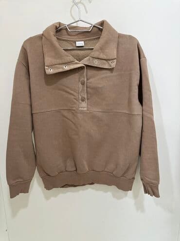 женские свитшоты с принтом: Толстовка, Defacto, One size, цвет - Бежевый — 1