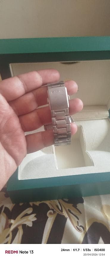 kişi üzüyü gümüş: Qol saatı, Casio, rəng - Gümüşü — 2