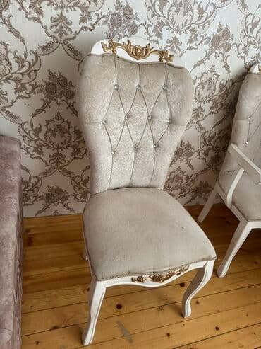 Ремонт и строительство: Для гостиной, Новый, Раскладной, Прямоугольный стол, 6 стульев — 4