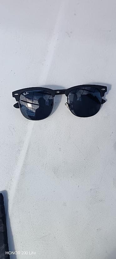 kişi üçün eynək aviatorlar: Ray-Ban gün eynəyi - Klassik Clubmaster stili: yarım-çərçivəli — 1