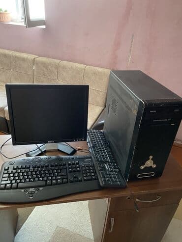 komputer alışı: Bu dəstə Dell monitor, sistem bloku və klaviatura daxildir. Monitor — 3