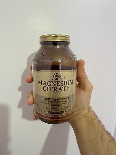 Solgar Magnesium Citrate 120 Tab (Amerika vitamin) - Maqnezyum Sitrat — 3