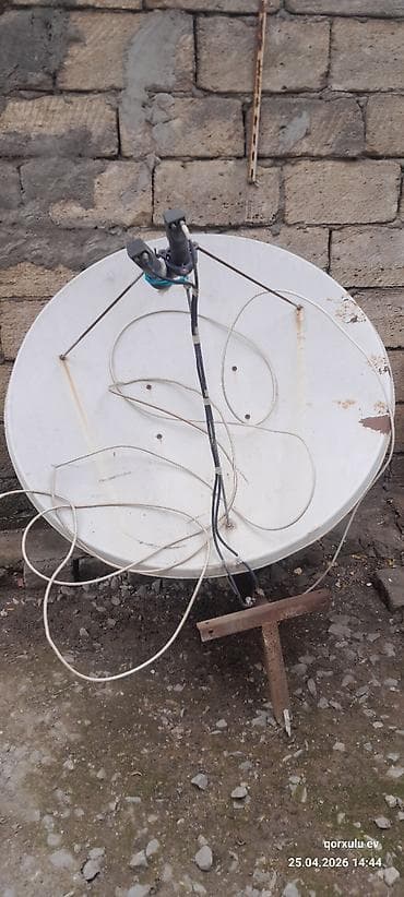 Kabel və peyk dəsti + kineskop televizor - Peyk anteni (dairəvi
