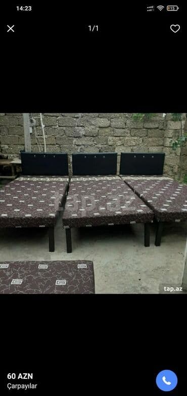 Çarpayılar təzə 1 nəfərlik 60 manat 2 nəfərlik 110 manat Hazırı var — 1