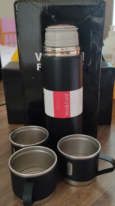 емкость для воды из нержавейки: Rəng - Qara, Termos, Metal, 0,5 bucket volume l — 1