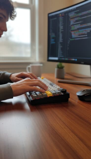 notebook klaviatura satisi: Mekanik klaviatura – 65% Xüsusiyyətlər: - Qara korpus, sağ üst — 1