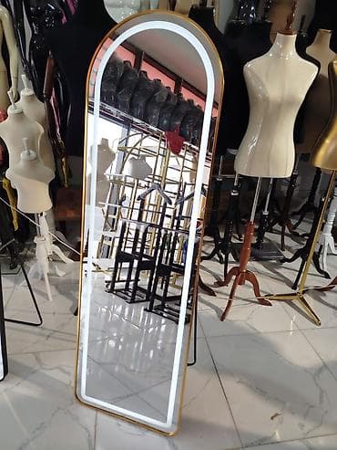 Дом и сад: Зеркало Напольное, Овал, Декоративное, С подсветкой — 7