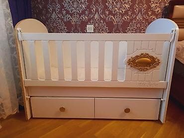 Сейфы: Для девочки и мальчика, Б/у, Кровать, С матрасом, С выдвижными ящиками — 2