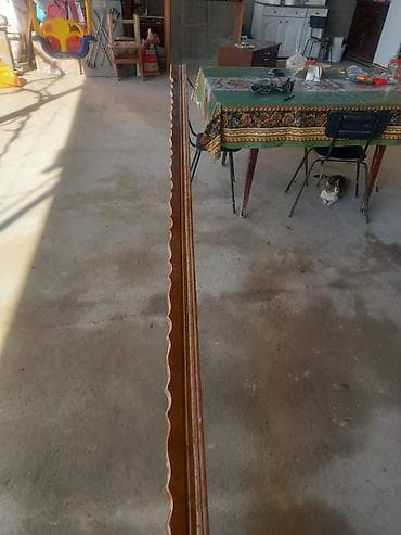 çuqun tava: Taxta dekorativ plintus/haşiyə lentləri - Material: ağac - Rəng: tünd — 1