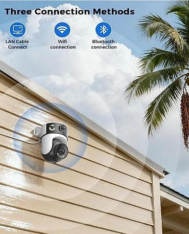 digital: İkili Linzalı 360° Wi‑Fi Təhlükəsizlik Kamerası FHD iki kamera: eyni — 9