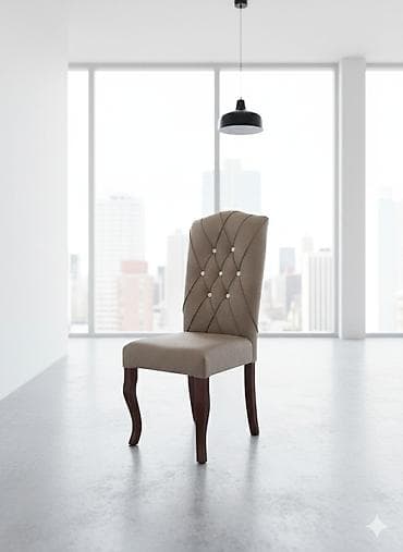 Mətbəx üçün, Qatlanmayan, rəng - Bej Stul