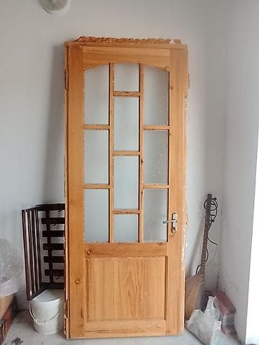 3 eded xoncali taxda qapi lazimdir: Taxta qapılar dəsti - Material: təbii ağac (şalban fakturalı), laklı — 2