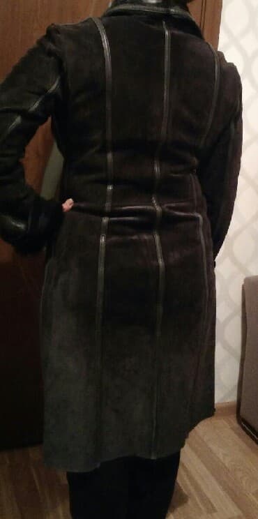 qadınlar üçün təbii dublyonkalar: Palto, L, rəng - Qara — 7