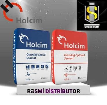 Sement: Holcim Qaradağ sementləri – rəsmi distribütordan. Holcim: 400 — 1