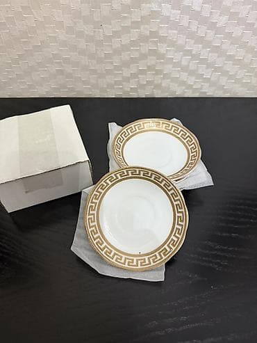 Qab-qacaq və mətbəx ləvazimatları: Boşqablar, 6 ədədli dəst, rəng - Ağ, Farfor — 1