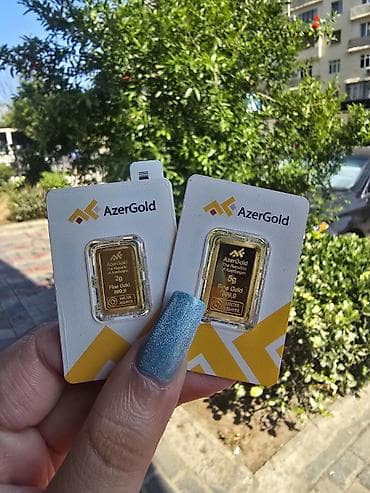 AzerGold qızıl külçələri bagli vakumda QR kodlu yeni versiya. 2