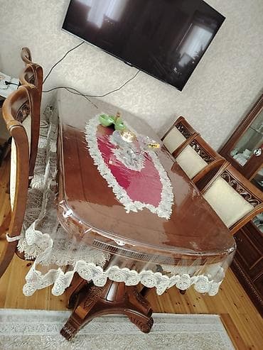 bar oturacaqlar: Masa desti satilir cox mohkem material bilen bilir.6 stulla — 1