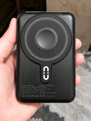 Oktay Group FN-PBW35 maqnitli powerbank - Tutum: 10,000 mAh - Simsiz