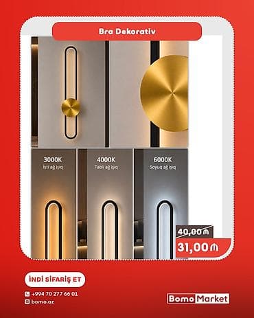 bra işıq: Bra Dekorativ – modern divar işıqlandırması - Dizayn: minimalistik — 1