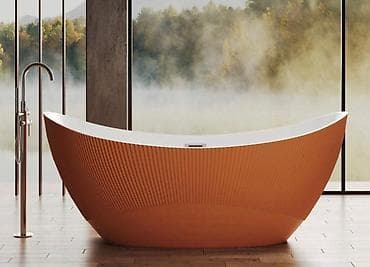 hamam aksesuarı: Sərbəst dayanan vanna – müasir dizayn - Model: oval formalı, sərbəst — 1