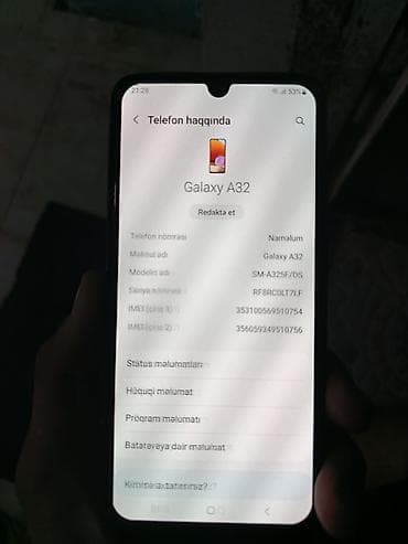Samsung Galaxy A32, 128 GB, rəng - Qara, İki sim kartlı — 2