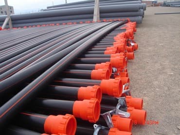 Hdpe 100 markali yüksək təzyiqə davamlı içməli su və qaz borulari