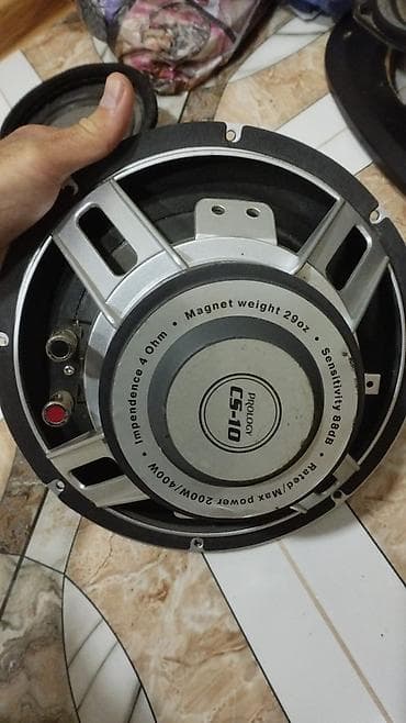 marshall major 4: Avtomobil üçün akustik dəst - Subwoofer: Prology CS-10 - Çap: 10" — 2