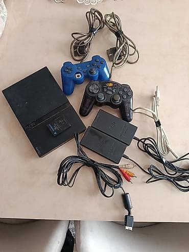 playstation kirayesi: Sony PlayStation 2 Slim oyun konsolu dəsti Dəst tərkibi: - Sony PS2 — 1