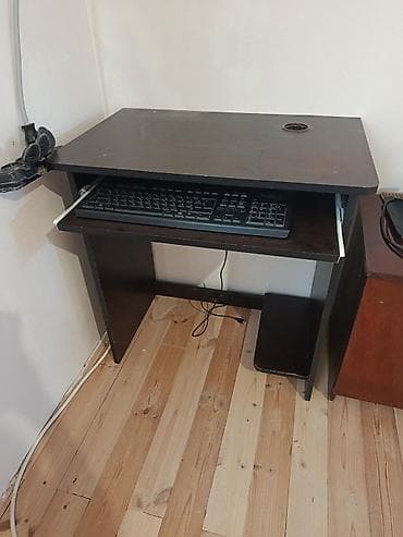komputer masası: Düz masa, Polkalı, Siyirməsiz, MDF, Zəmanətsiz, Kredit yoxdur — 3