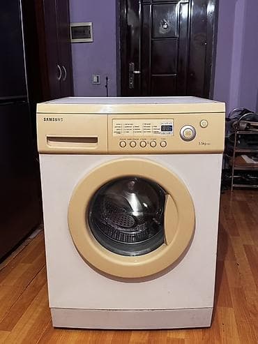 maşin yuyan: Paltaryuyan maşın Samsung, 5 kq, İşlənmiş, Avtomat, Qurutmasız — 1