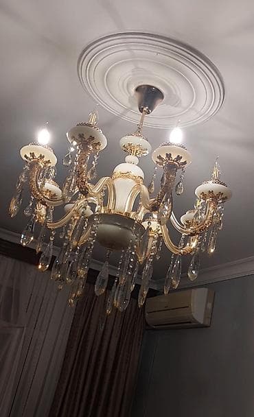 can eti: Çılçıraq, 8 lampa, Şüşə — 1