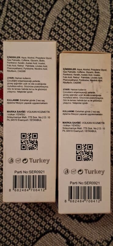 tək qaş: Saç üçün yağ, Saç tökülməsinə qarşı, Yeni, Ünvandan götürmə, Ödənişli çatdırılma — 3