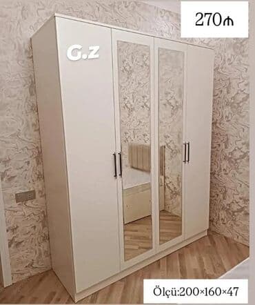 Yeni, Açılan, 4 qapılı Düz dolab, Qarderob, paltar dolabı, Azərbaycan lalafo.az -da Yeni, Açılan, 4 qapılı Düz dolab, Qarderob, paltar dolabı, Azərbaycan