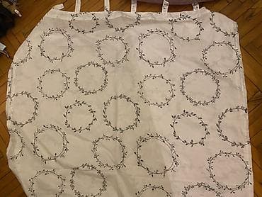 ucuz jaluz: Ağ rəngli pərdə paneli – üst hissədə asmaq üçün halqalı/parça ilməli — 1