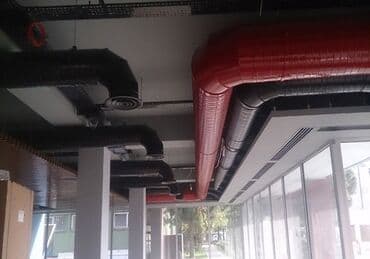 boru yapışdıran: Sənaye binaları üçün nəzərdə tutulmuş ventilyasiya boru sistemi, hava — 1