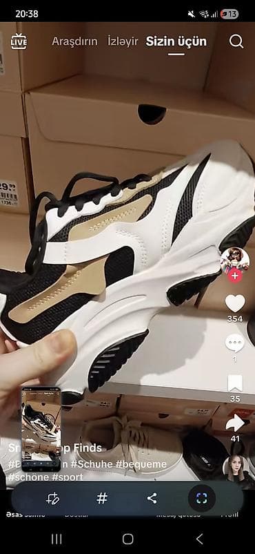 Unisex idman ayaqqabısı – Graceland (Deichmann) - Rəng: ağ-qara və — 3