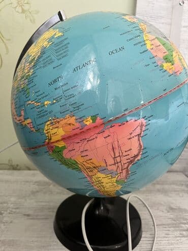 işlənmiş dəmirlər: İşıqlı masa qlobusu - Elektriklə işləyən, daxilində işıqlandırma olan — 2