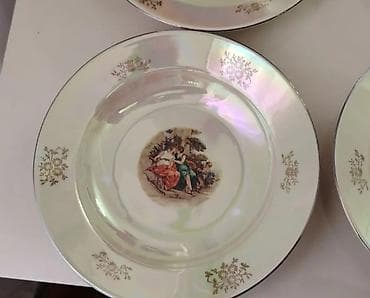 Boşqablar, 12 ədədli dəst, rəng - Yasəmən, Farfor, Almaniya