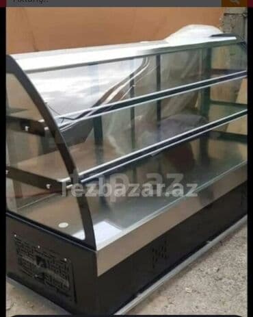 soyuducular ev: Şüşəli soyuducu vitrin Tam təzə - Restoran, kafe, şirniyyat evi və — 1