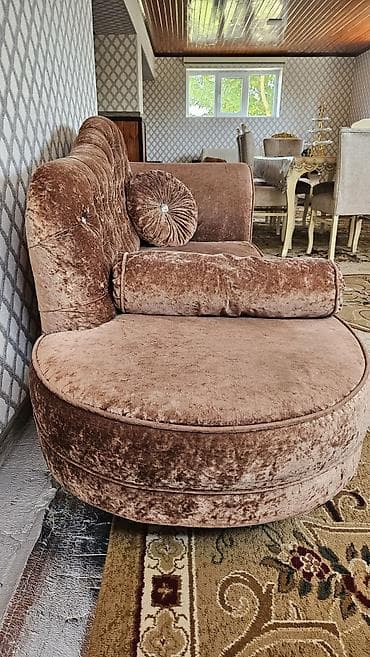 rr mebel: Klassik üslubda şezlonq/divan - Rəng: isti qəhvəyi (şampan tonlarında — 2