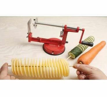 demir çən: Cipsi doğrayan alət. Materialı dəmirdir. kafeda va evda istifada eda — 1