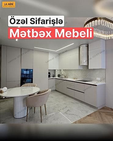 kreditle drel: Özəl sifarişlə hazırlanmış müasir mətbəx mebeli - Dizayn: lakonik və — 1
