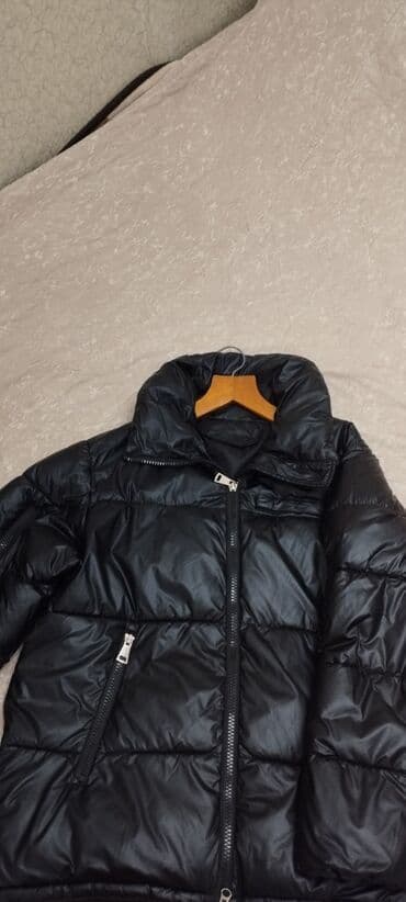 Hicab: Qara rəngli qışlıq puf şişmə jaket - Model: qısa kəsimli, yüngül və — 3