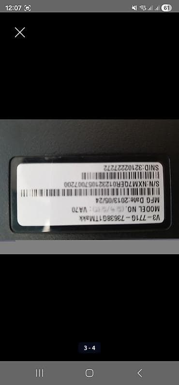 gta 5 disk pc: Acer Aspire V3-771 noutbuk - Ekran: 17.3" geniş Full HD panel (matris — 5